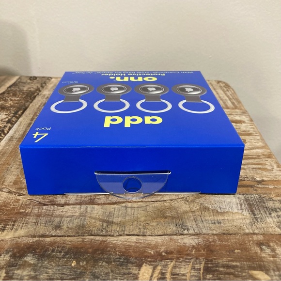 Onn Black Protective Holder for Apple AirTag Set of 4 - Picture 5 of 11